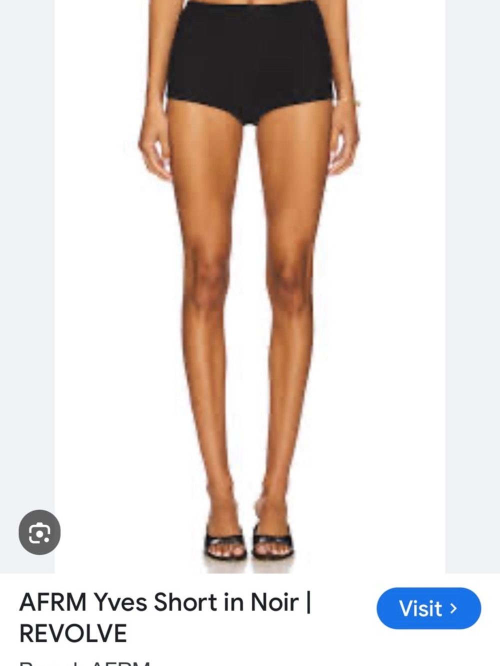 AFRM Black Yves Jersey Short
